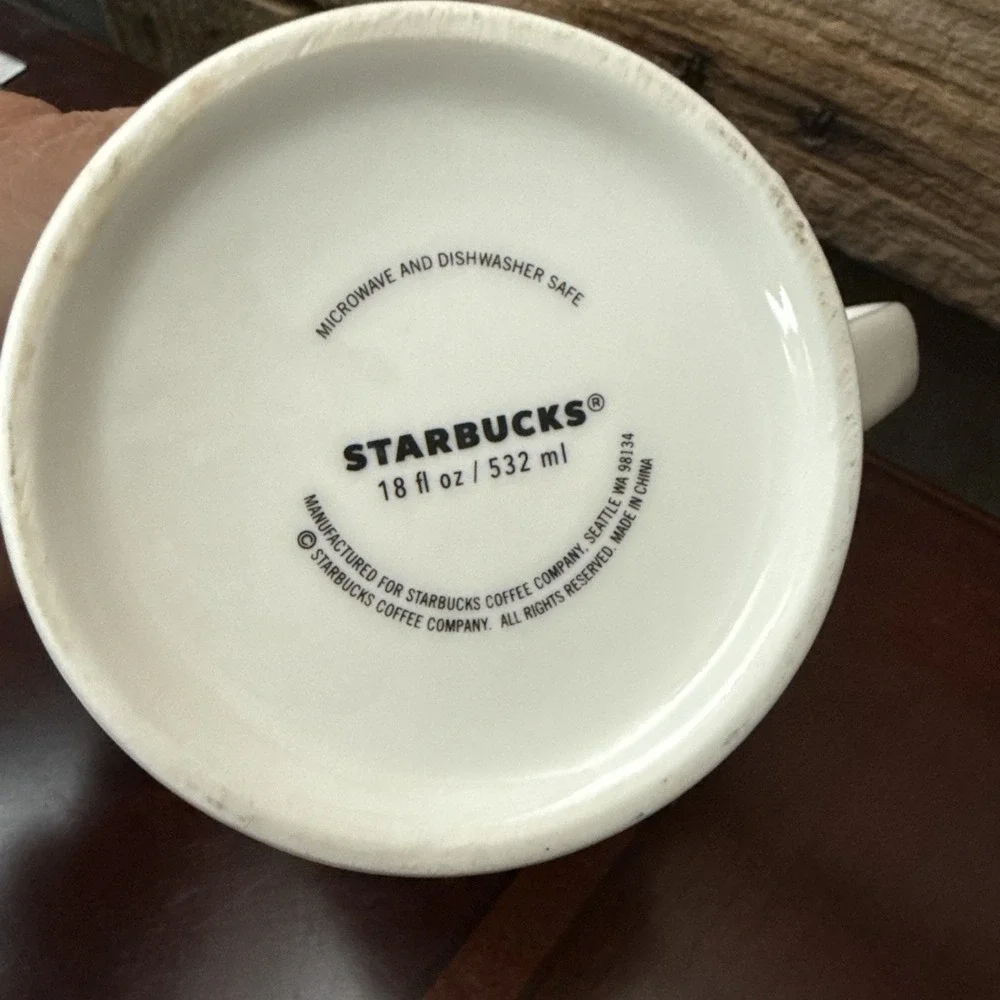 Starbucks Mug With Geometric Design Multicolor Triangles 18oz